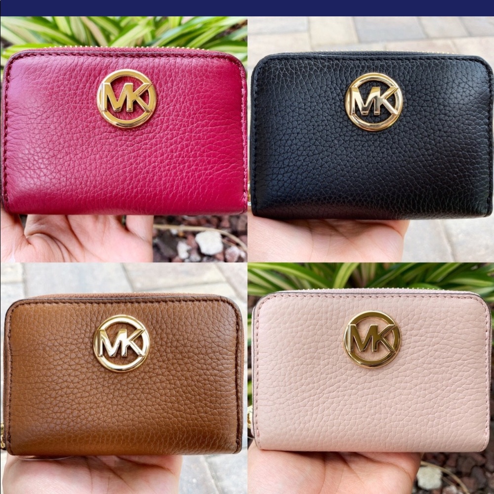 Gaby’sBags👜💕-NWT Michael Kors Coin Wallet Pink - Picture 7 of 7